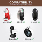 KEEPOW Reusable Coffee Capsules Compatible with Nescafe Dolce Gusto Machine, Refillable Coffee Pods 6 Pack (2 * Black + 2 * Brown + 2 * Purple)
