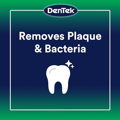 DenTek Advanced Clean Floss Picks with No Break & No Shred Dental Floss, Plaque Remover, 150 Count
