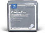 Medline ContourPlus Bladder Control Pads, Ultimate Absorbency, 8 x 17 Inches, Bag of 28