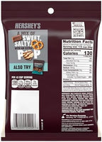 HERSHEY'S Milk Chocolate, Popcorn and Pretzel Popped Snack Mix Bag, 4 oz