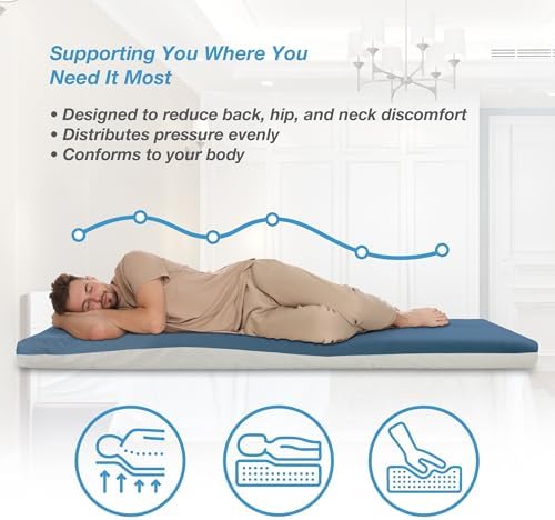 Lumex Select Hospital Bed Mattress, Multi-Layer Medical Foam, Fluid-Resistant, Twin XL, 35x80"