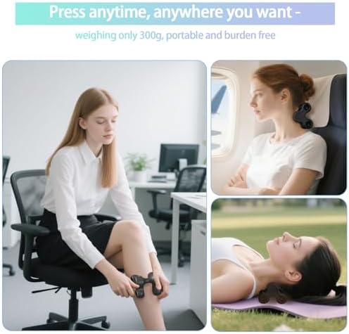 Occipital Release Tool Trigger Point Massage Tool Neck Massage Cervical Neck Manual Back Massager for Pain Relief Deep Tissue Home Use Suitable The Whole Body