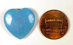 1PC Small 20mm Blue Aquamarine Carved Heart Polished Natural Sparkling Beryl Gemstone Crystal Mineral Specimen - China