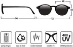 EYEGUARD 2 Pack Vintage Reading Glasses for Women Men includes Sun Readers, UV Protection Reading Sunglasses with Spring Hinge, Light Tortoise, +2.00