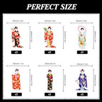 Japan party cupcake toppers，Kimono Kabuki-themed birthday party - are suitable for Japanes cherry blossoms birthday party and sushi party decorations - LIANGSS