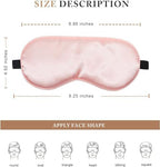 Sleep Mask Silk Eye Mask for Sleeping, Super Soft Blackout Eye Mask for Women Men, Adjustable Straps, Suitable for Travel, 3 Pack, Black-Purple-Navy,8.86 * 4.92 inches