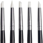 Angzhili 5Pcs/Set Dental Silicone Brush Pens for Resin Shaping and Trimmer,Dental Whitening Carving Pen Set