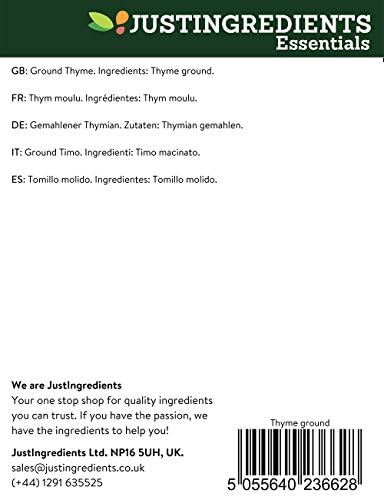 JustIngredients Thyme Ground Loose 500 g (Pack of 2)