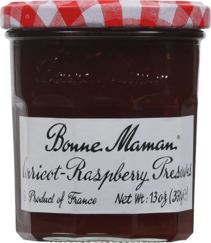 Bonne Maman Apricot Raspberry Preserves, 13 oz (Pack of 2)