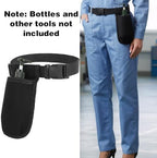 Professional Massage Therapist Holsters with Adjustable Belt, Single Massage Bottle Bag Portable Lotion Oil Waist Holder Organizer for Beauty Salons, Hospitals, Spas Therapy Supplies (Black)