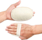 10-Pack Exfoliating Loofah Sponge Pads - Natural Luffa & Terry Cloth, Body Scrubbers for Shower & Bath Mooerca 1
