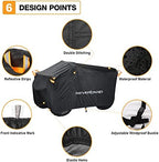 NEVERLAND ATV Cover Waterproof Heavy Duty 4 Wheeler Cover Quad Cover All Season Weather Proof Outdoor UV Protection for Polaris Yamaha Suzuki Honda (Black XLarge)