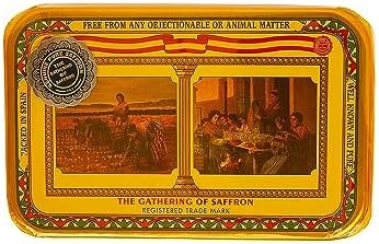 The Gathering of Saffron Brand Saffron, Pure Spanish, 1 Ounce Imported by Aiva Products With 2D Barcode