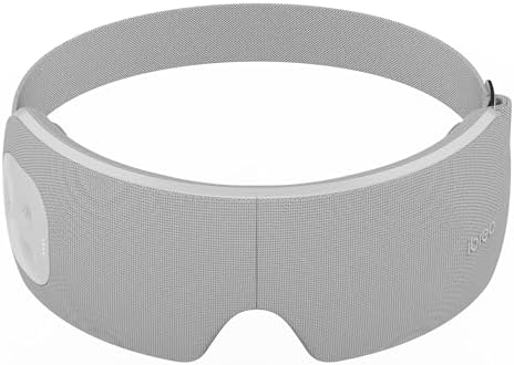 ibreo Eye Massager for Migraines with Temple Massage, Heat, Air Compression and Bluetooth Music Streaming, Foldable Electric Eye Mask for Migraine Relief, Eye Strain, Eye Care for Women and Men
