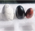 Yoni Egg Massager Natural Howlite Stone Drilled Jade Eggs Ball for Women Kegel Exercise
