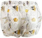 High-Waisted Adult Incontinence Pull-on Plastic Printed Waterproof Pants (XL, Bunny)