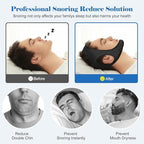 Anti Snoring Devices, Chin Strap for Sleeping, Adjustable Breathable Chin Strap for Men and Women Sleeping, Snoring Solution Effective Anti Snore Device, Enjoy a Nice Evening