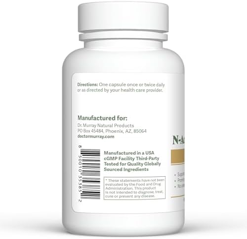 Dr. Murray's Ultra Clean N-Acetylcysteine (NAC) 600 mg 120 Vegan Capsules