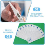 Ciieeo 100pcs Disposable Thermometer Probe Protective Covers Sleeves Digital Protector for Veterinary and Home Use White Paper Film