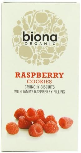 Biona Organic Raspberry Cookies 175g - Pack of 6