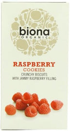 Biona Organic Raspberry Cookies 175g - Pack of 6