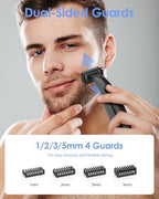 Guide Guards with Stand—1/2/3/5mm, Skin & Body Combs Replacement Fit for O Blade QP2724, QP2834, QP25XX, QP26XX, QP65XX, QP66XX Pro Series, Premium Guards with a Reliable Base (6PC+Stand)