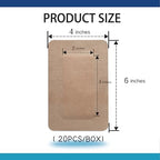 4"X6" 20 PCS Extra Large Sterile Nude Island Dressing Bandage for Wound - Self-Adhesive Boarded Gauze Pads - Latex Free - Medical Grade (Nude, 4"X6"-20PCS)