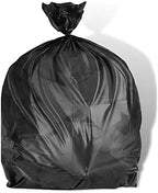 Plasticplace 12-16 Gallon Trash Count │ 0.8 Mil │ Black Garbage Can Liners │ 24" x 32" (500 Case), 24x32 Inch (Pack of 500)