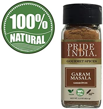 Pride of India - Garam Masala Ground – Warming Spice Blend for Variety of Non-Veg & Veg Dishes – Flavorful Mix for Curries and Pilafs - 2.2 oz. Small Dual Sifter Bottle