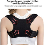Spine Back Corrector Protection Shoulder Adjustable Band Humpback Posture Brace(L Code)