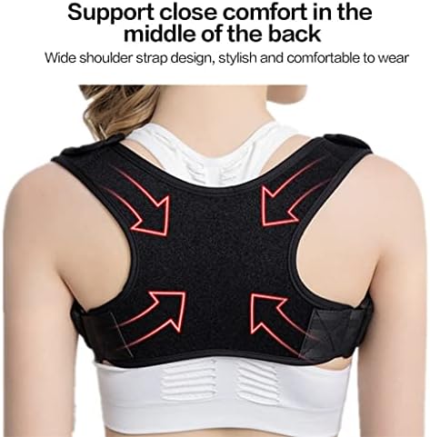 Spine Back Corrector Protection Shoulder Adjustable Band Humpback Posture Brace(L Code)