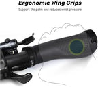 SAPLIZE Bike Handlebar Grips, Multi Colors/Design Optional, Ergonomic Design, Aluminum Double Lock-on, Mountain Bike Grips, MTB BMX Downhill Foldable Urban Bicycles Grips, Scooter Grips