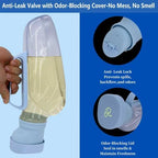 Portable Urinals for Men, 1200ml Nightglow Male Urinal with Upgraded Soft Rubber & Spill-Proof Lid – Large Capacity Pee Bottle Bed Pan for Elderly, Hospital, Travel, and Bedside Use