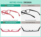 Eyekepper 5 Packs Rainbow Reading Glasses Women Cute Readers Ladies +1.50
