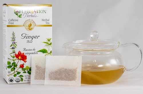 Celebration HERBALS Ginger Root Tea Organic 24 Bag, 0.02 Pound