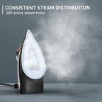 Rowenta Access Steam Iron, Clothes Iron with Steamer, Vertical Steaming, Maximum Steam Distribution, Anti-Drip Protection, Red