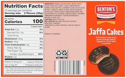 Benton’s Jaffa Cakes (1 Box, Zingy Orange)