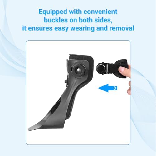 AFO Foot Drop Brace,Medical Ankle Foot Orthosis for Hemiplegia Stroke Varus Walking Support Shoes,Ankle Brace Stabilizer with Inflatable Airbag (Left, X-Large)