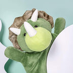 HomeTop Premium Classic Rubber Hot and Cold Water Bottle with Cute Stuffed Triceratops Cover