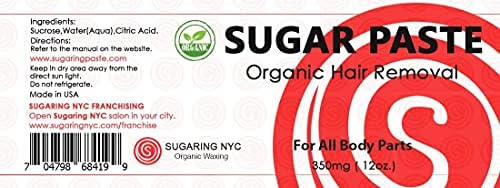 Sugaring Paste Package - 12oz Sugaring Paste for sensetive Skin and Set of Gloves (4 Pieces)
