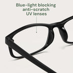 Gaoye 1.5 Reading Glasses Men - Blue Light Blocking Lenses, TR90 Frames, UV400 - Eyeglasses with Clear Vision