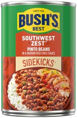 Bush's Best Baked Beans, Pinto Power Variety Pack, 2 Southwest Zest Pinto Beans (15oz), 2 Mild Chili Pinto Beans (16oz), 2 Original Pinto (16oz) (Variety Pack)