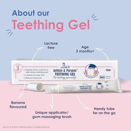 Ashton & Parsons Teething Gel for 3 Months+ Infants to Help Relieve Common Teething Symptoms 10ml