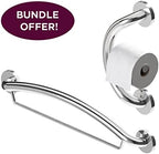 HealthCraft Products - Plus Series Grab Bar - Toilet Paper Holder / 24" Towel Bar Combo Pack - Polished Chrome