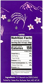 Veetee Rice Box - Basmati 1121 - Premium Authentic Rice - 1.1lb, Pack Of 6