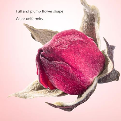 rose tea loose leaf 8.8oz/250g, Dried Rose Buds tea,rosebud edible，Edible Rose Tea Fragrant Dried Flowers for Tea,Jams, cakes, desserts, or other baked goods