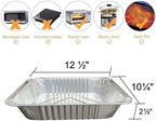 Aluminum Pans 9x13 Disposable Foil Pans (10 Pack) Half Size Deep Steam Table Pans Extra Thick for Baking, Cooking, Roasting, Heating, Serving & Lining Steam-Table Trays