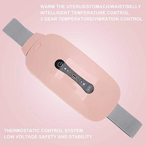 Menstrual Heating Pad, Portable Electric Heating Pad for Cramps Rechargeable Heating Vibration Pads for Women Girls Teen Menstrual Relief Device Warming Waist Back Belts Belly Heating Pads