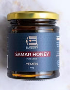 Honoor Yemeni Samar Honey | Natural Unfiltered Unheated Pure 200 Grams | Unpasteurised Raw Luxury Honey in a Glass Jar (1)