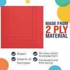 Red Paper Napkins Disposable Everyday 200 Pcs 2 Ply Red Dinner Napkins Paper Everyday For Parties & Party Supplies